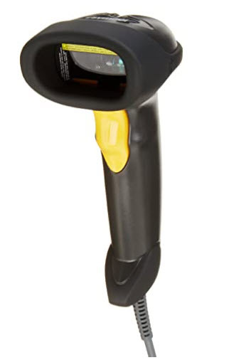 Wired barcode scanner with 5' cord.