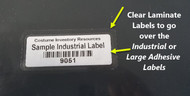 Clear Laminate Adhesive Labels  (Pkg of 50 Labels)