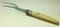 Vintage Creamy Yellow Handle Serving or Carving Fork