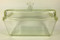 Vintage Covered Clear Glass Loaf or Refrigerator Dish Westinghouse