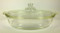 Vintage Pyrex Etched Engraved Oval Casserole Dish with Cover