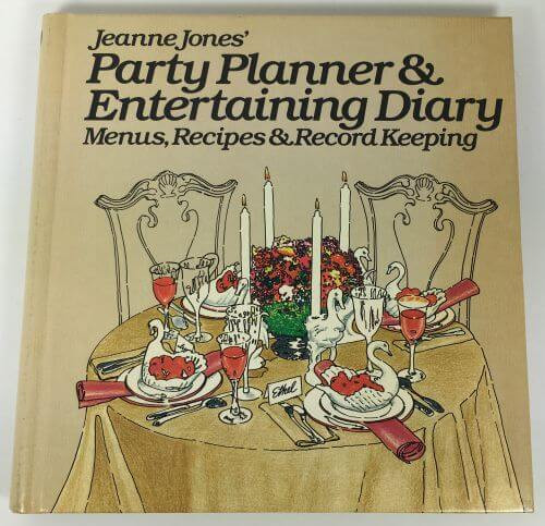 Jeanne Jones Party Planner and Entertaining Diary 1979