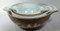 Vintage Pyrex Cinderella Bowls Brown White Gold Early American Set of 4 side