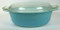Vintage Pyrex oval casseroles cover turquoise