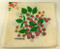 Vintage Napkins Cream Berries signed Marlene Set of 4 Raspberries