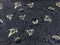 Vintage Napkins Blue Cream Floral Dot Swirl Pattern Set of 8 detail
