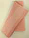 Vintage Kitchen Towels Napkins Pink White Geometric Stitching detail