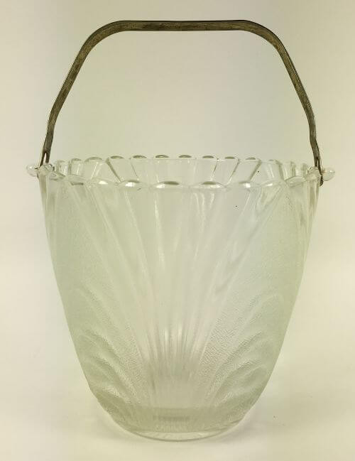 Vintage Art Deco Glass Ice Bucket