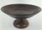 Vintage walnut wood fruit bowl centerpiece pedestal side