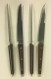 Vintage Steak Knives Ekco Flint set of 4 full tang
