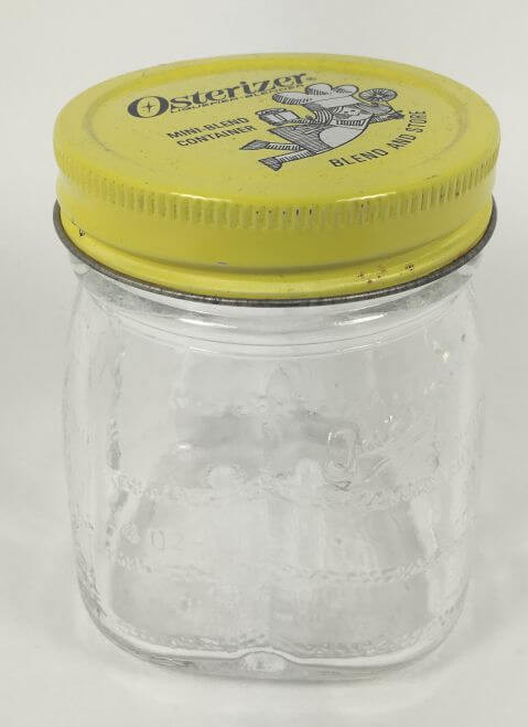 Vintage Glass Osterizer Mini Blend Container Jar