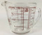Vintage Pyrex 2 cup measuring cup 516 side