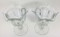 Vintage Ice Cream Sundae Dish Cup Stem Set of 2 Clear Glass