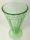 Vintage Green Depression Glass Footed Tumblers Ice Cream