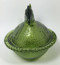 Vintage Olive Green Hen on Nest Indiana Glass Candy Dish
