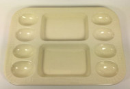 Vintage Creamware Deviled Egg Tray Plate Platter