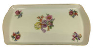 Vintage Czech Sandwich Trays Appetizer Plates Flowers Iris