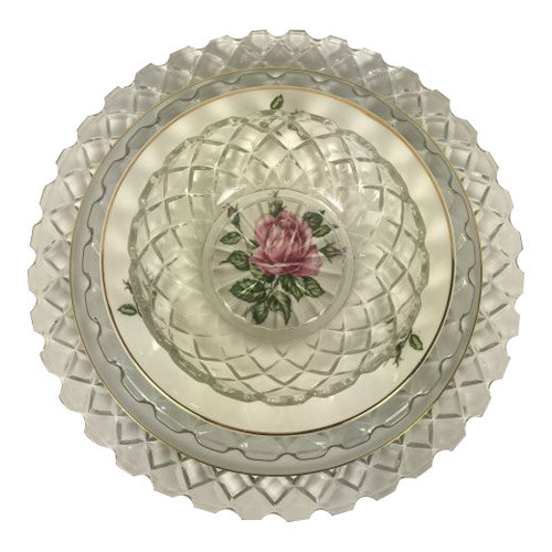 Vintage Mixed Patterns Place Settings Depression Floral Hocking Waterford Harmony House Martha Bavaria