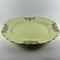 Vintage Platter WS George Lido Canarytone Platinum Swags Floral Angle