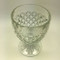 Vintage Depression Glass Waterford Clear Anchor Hocking Water Wine Goblets Waffle