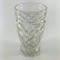 Vintage Depression Glass Waterford Clear Anchor Hocking Footed Tumbler Waffle Texture