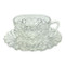 Vintage Depression Glass Waterford Clear Anchor Hocking Cup Saucer