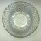 Vintage Depression Glass Waterford Clear Anchor Hocking Large Fruit Serving Bowl Top