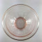 Vintage Pink Mixing Bowl Rest Well Hazel Atlas Top view