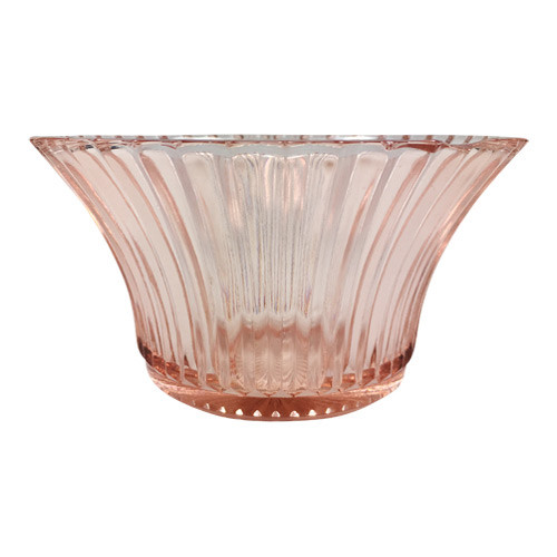 Vintage Pink Depression Glass Flared Bowl Queen Mary Pattern
