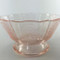 Vintage pink depression glass sherbet coupe american sweetheart pattern 1930s detail