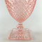 Vintage pink depression glass water goblets Miss American pattern, set of 8 Stem Detail
