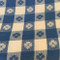 Vintage Blue Picnic Plaid Tablecloth Detail