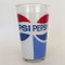 Vintage Pepsi-Cola Logo Red White Blue Glass Tumbler, white and blue side
