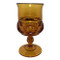Vintage Amber Glass Color Crown Water Goblets