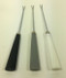 Vintage Fondue Forks white gray and black handles set of 3 slant view