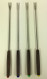 Vintage Fondue Forks rosewood handle with colored tips set of 4 top view