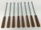 Vintage Fondue Forks teak handles set of 8