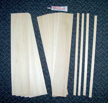 KIDS PROJECT PACKS WITH ASS'D BALSA SHEETS, STICKS & C23 GLUE