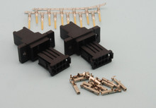 Pair 6 Pin Wing Connector Plug & Socket