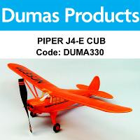 DUMAS 330 PIPER J4-E CUB COUPE 30 INCH WINGSPAN RUBBER POWERED