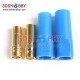 AMASS 100A-150A Large Current Gold-Plated 6 Mm Blue Cover Banana Plugs ESC And Motor RC Model (2 PAIRS) 