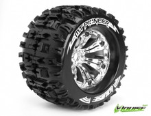 MT-PIONEER 1/8 MONSTER TRUCK TYRES CHROME