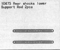 RR SHOCK LOWER SUPPORT ROD 2PC OCTANE