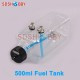 500ml Transparent Fuel Tank for 50-70cc Gasoline Airplanes