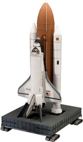 1/144 Space Shuttle Discovery w/Booster Rocket Plastic Model Kit