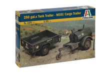 Italeri 1/35 250 Galon Tank Trailer + M101 Cargo Trailer 