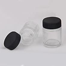 Airbrush Pot Air Brush Glass Bottle Jar Standard W/Lid 