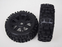B-Ulldoze Black Spoke 1/8 Tyre & rim
