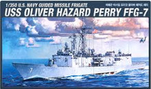 ACADEMY 14102 1/350 USS OLIVER HAZARD PERRY FFG-7 PLASTIC MODEL KIT *AUS DECALS*