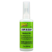ADHESIVE,ZAP-A-GAP CA+ 2oz (GREEN)